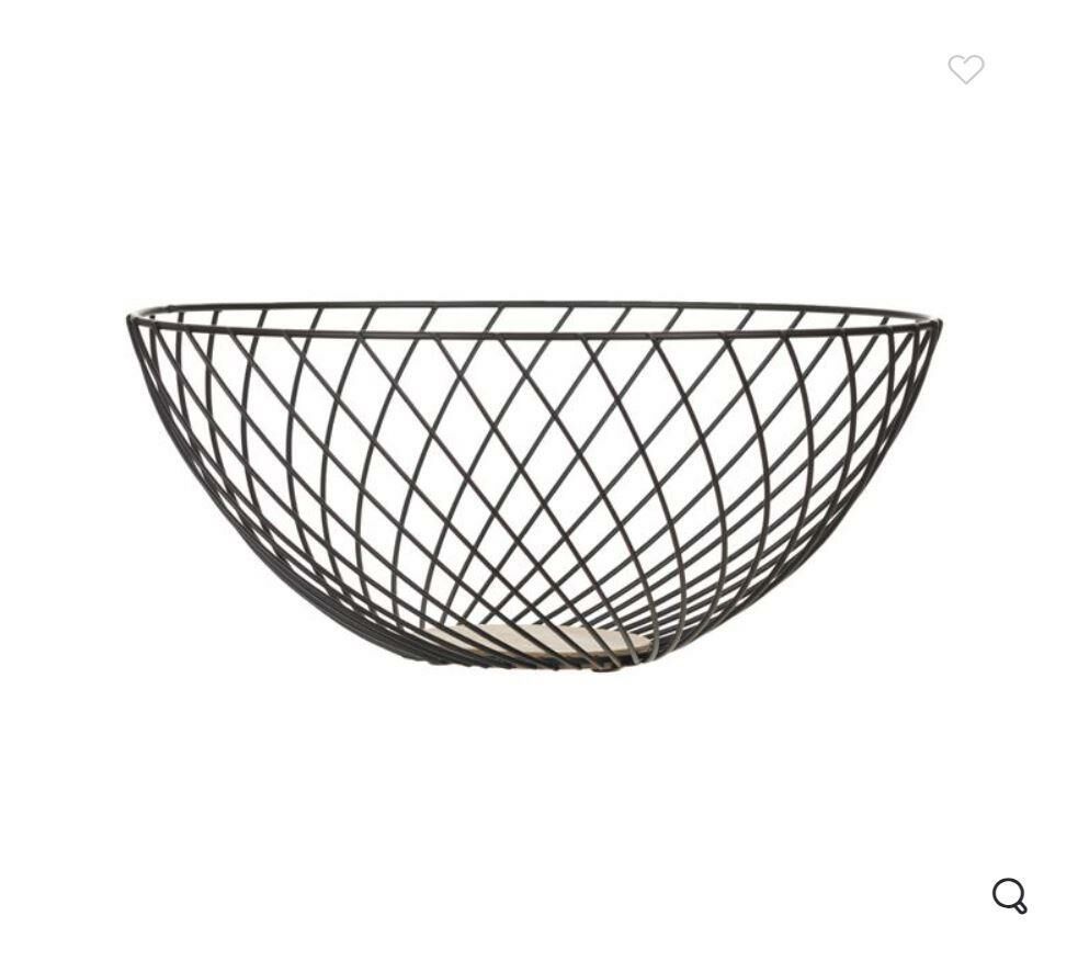SİYAH METAL BOL KASE 28X12CM