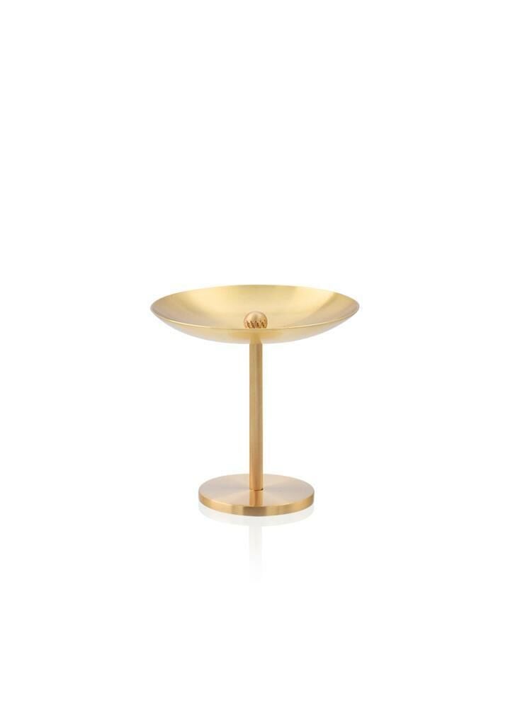 BRASS PİRİNÇ OVAL LOKUMLUK 9X9CM