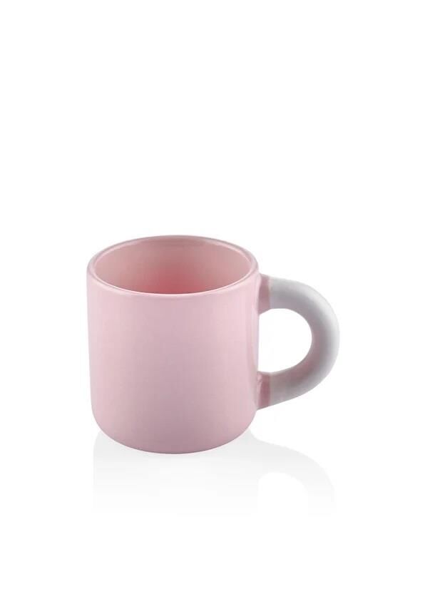COLORİDA PEMBE TEK KİŞİLİK TÜRK KAHVESİ/ESPRESSO FİNCANI