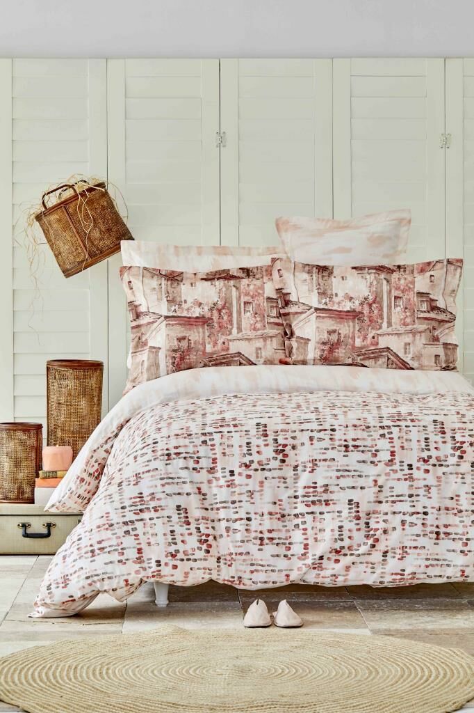 VELLA BLUSH RANFORCE ÇİFT KİŞİLİK NEVRESİM YASTIK SET