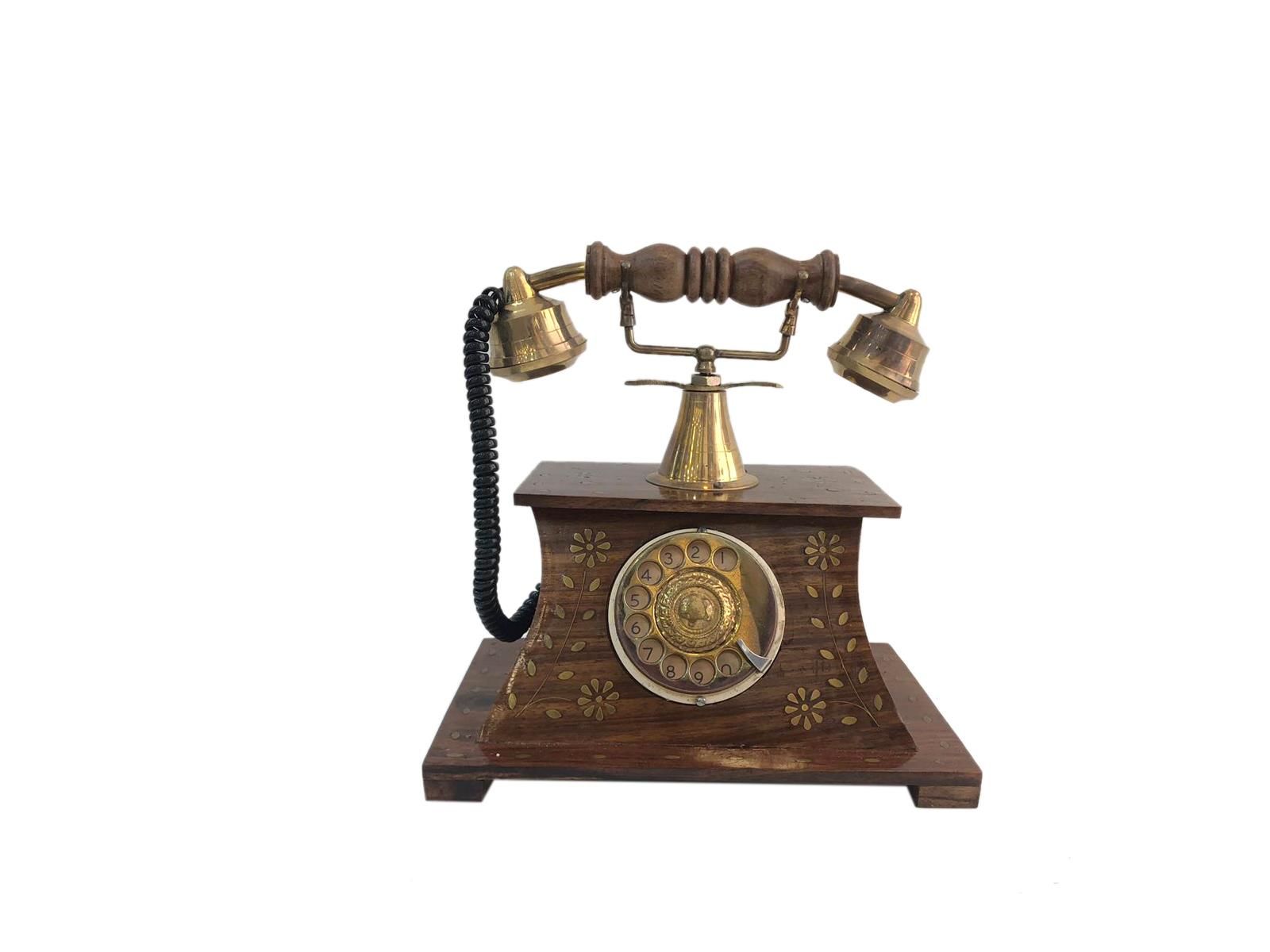 ÇEVİRMELİ ESKİTME ÇİÇEKLİ TELEFON