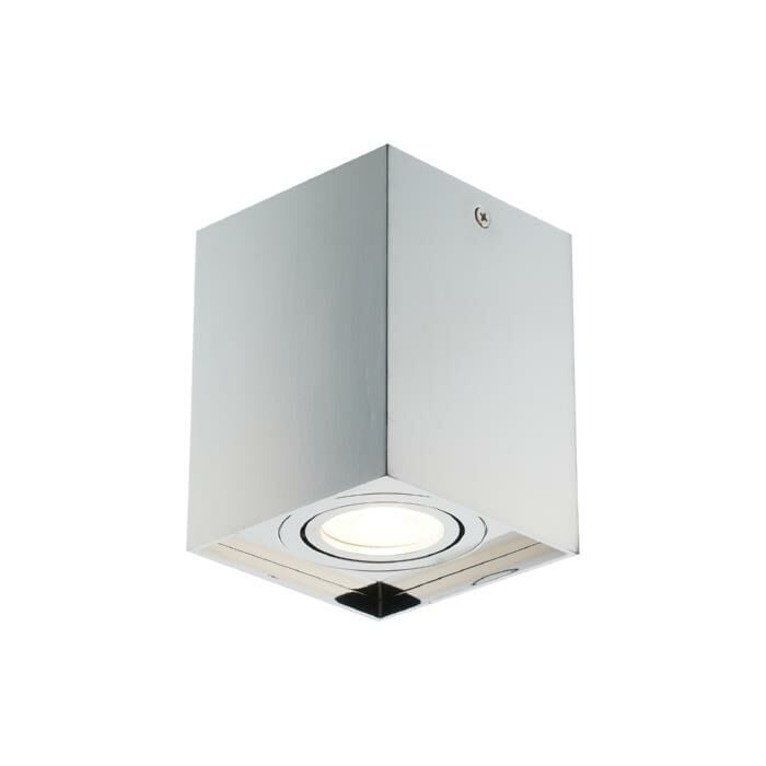 NETTO KROM KARE TEKLİ PLAFONYER AVİZE