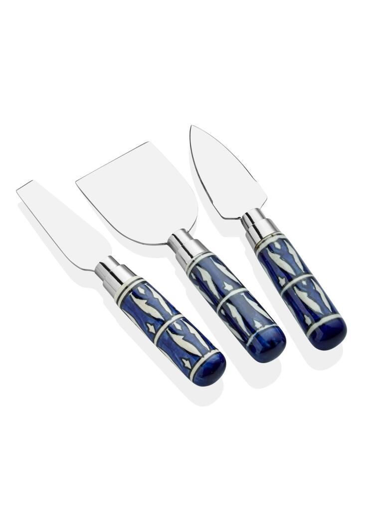 CORALLO MAVİ 3 PARÇA PEYNİR SETİ