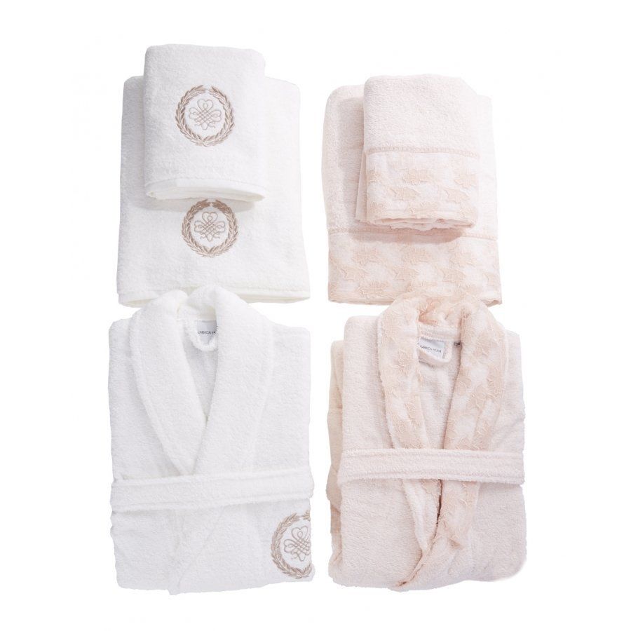 PRETTY PUDRA-ECRU AİLE BANYO SETİ