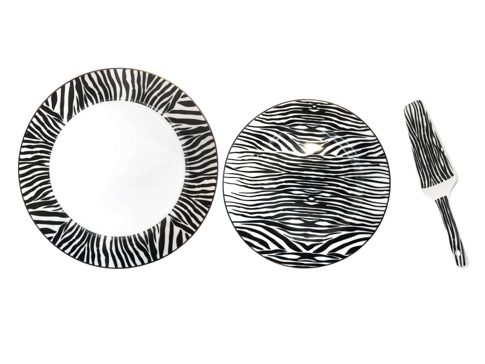 ZEBRA DESEN 8 PARÇA PASTA SETİ