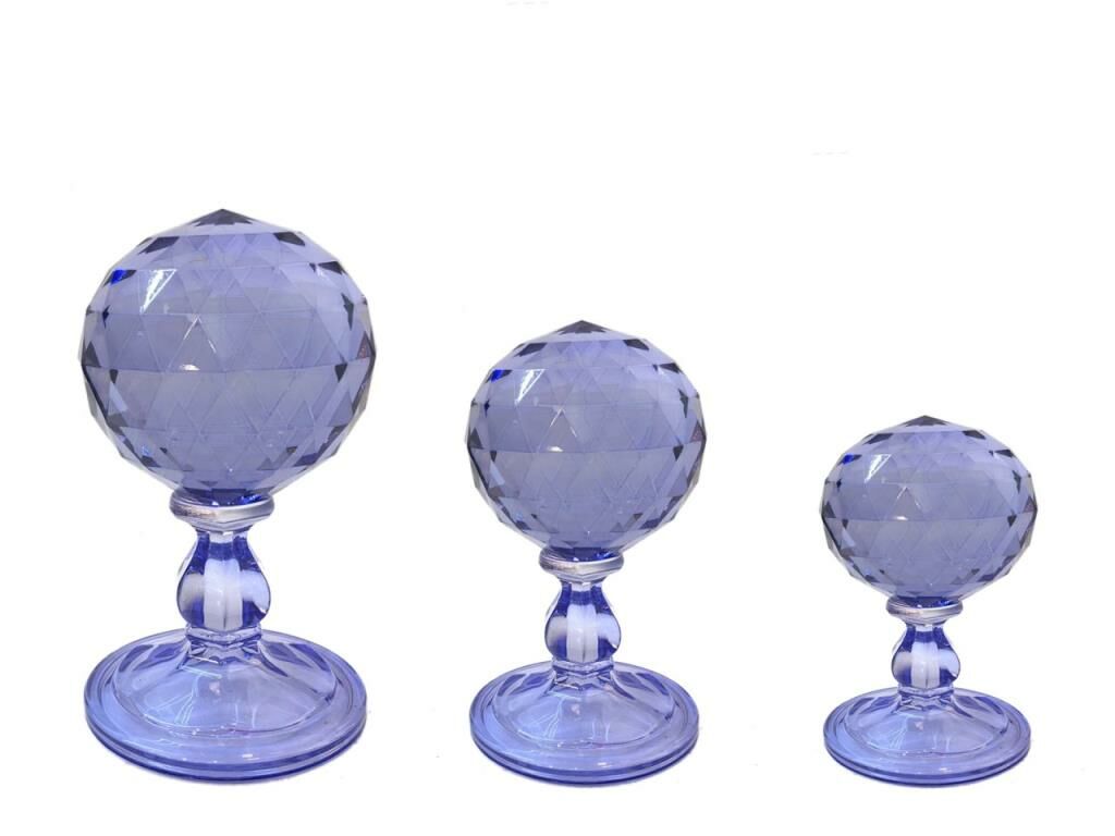 3'LÜ KRİSTAL KÜRE MOR