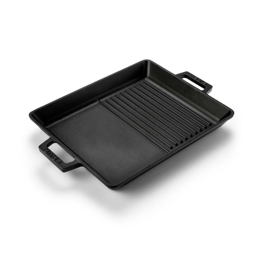 LAVA ECO DİKDÖRTGEN DEMİR DÖKÜM HİBRİT IZGARA TAVASI 26X32CM