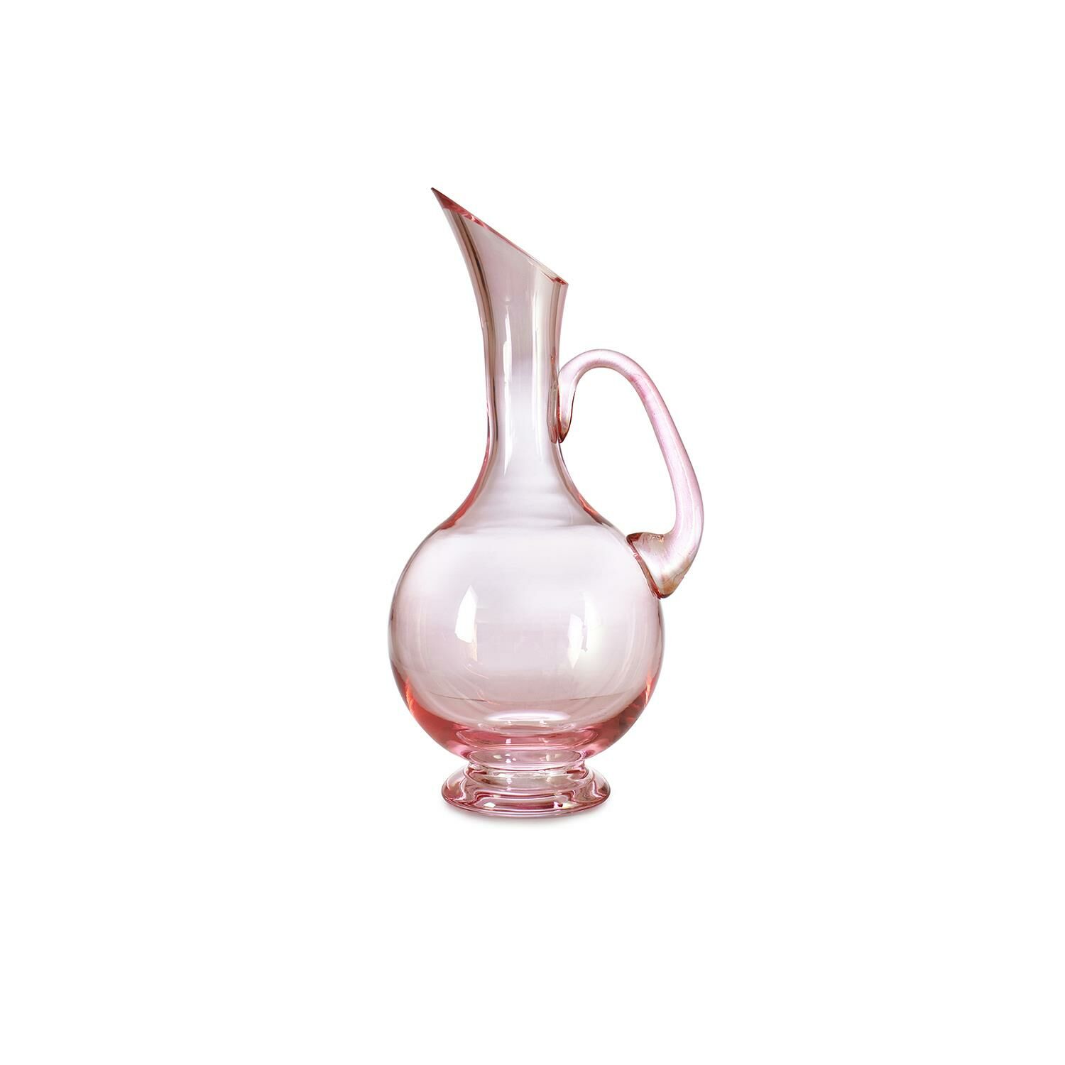 PEMBE CAM KULPLU SÜRAHİ