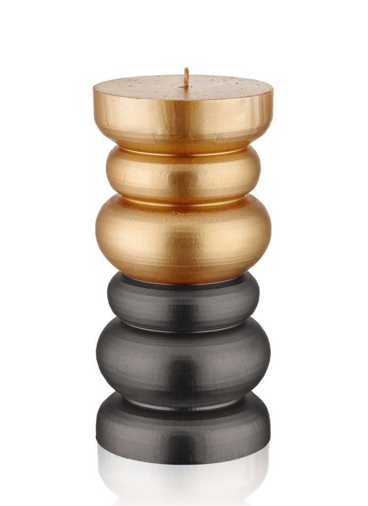 SULTAN GOLD SİYAH MUM 10X22CM
