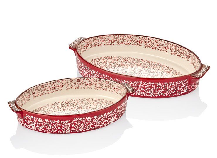 KIRMIZI OVAL 2'Lİ FIRIN KABI