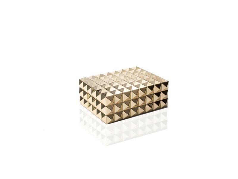 BRIOLET ALTIN DİKDÖRTGEN KUTU 22CM