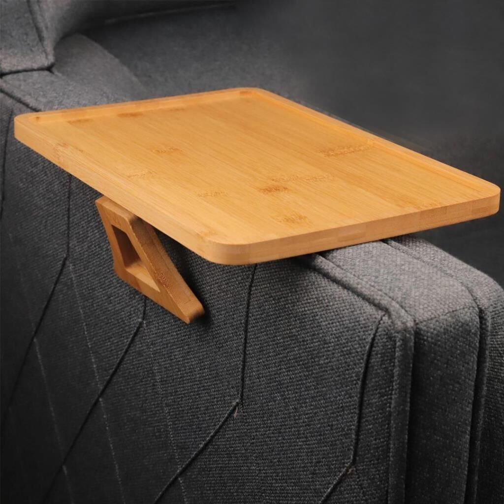 BAMBU DİKDÖRTGEN KOLTUK KOLU TEPSİSİ 33X23CM