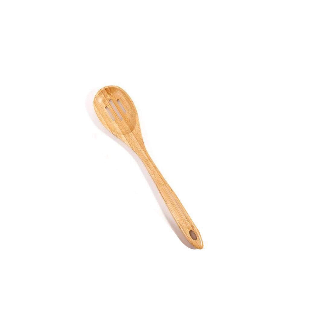 BAMBU DELİKLİ YASSI KAŞIK 30CM