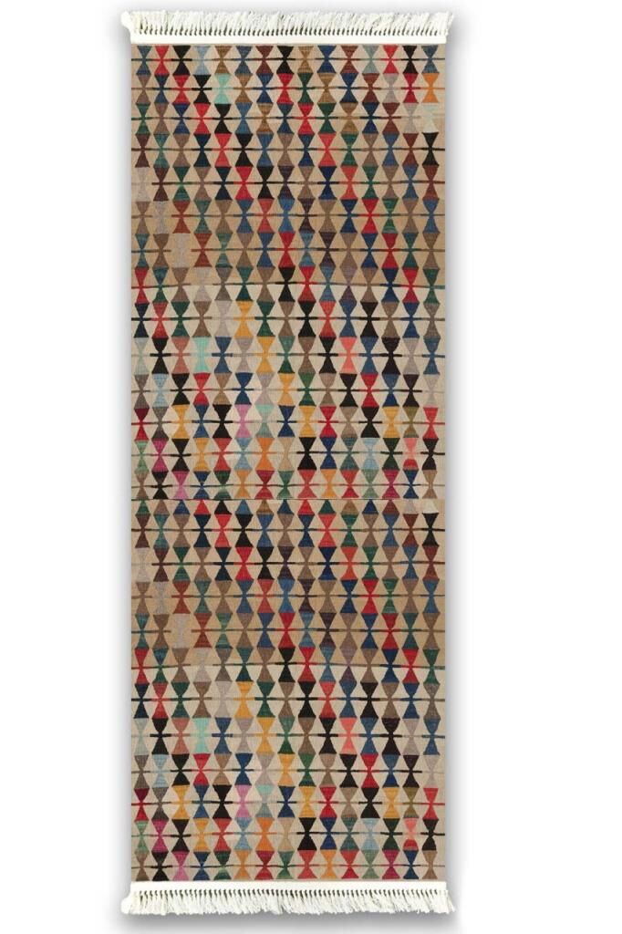 6005 ETNİK DESEN KAYDIRMAZ HALI 80x300cm
