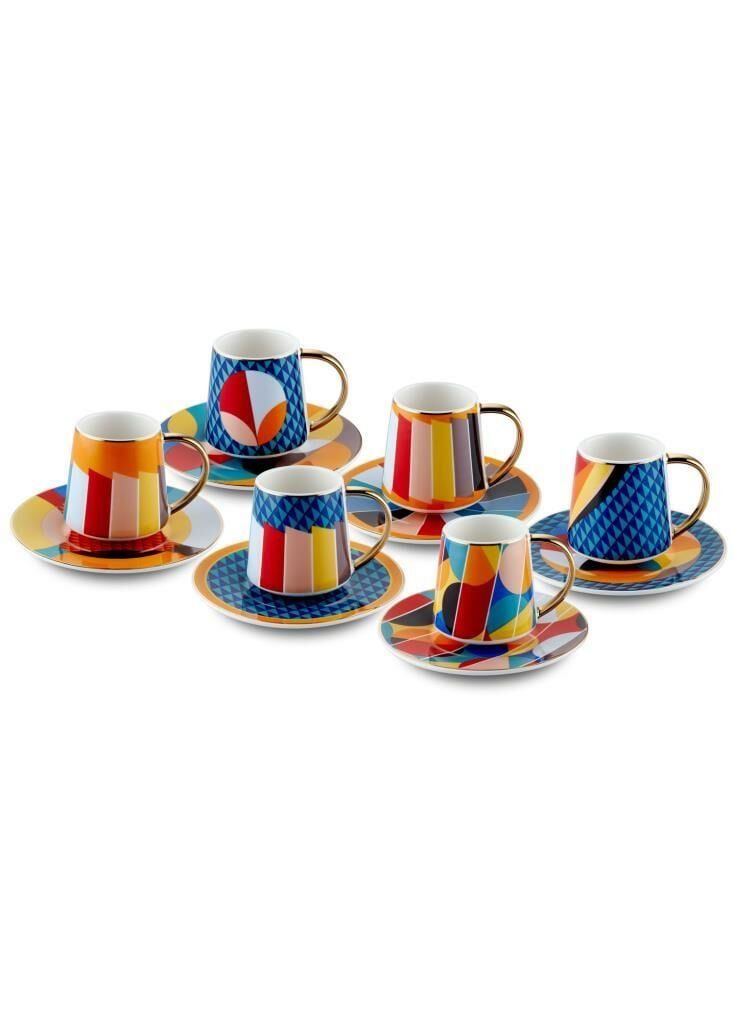 SHAPES 6 KİŞİLİK TÜRK KAHVESİ FİNCANI