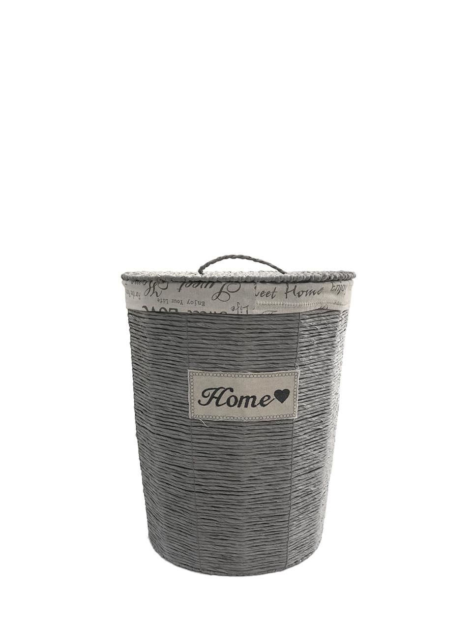 HASIR GRİ OVAL ÇAMAŞIR SEPETİ 48 cm