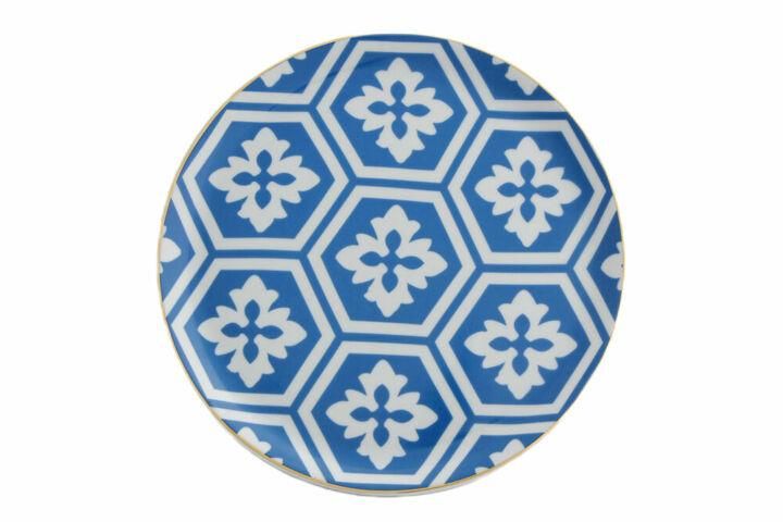 MOROCCO MAVİ DÜZ TABAK 24CM