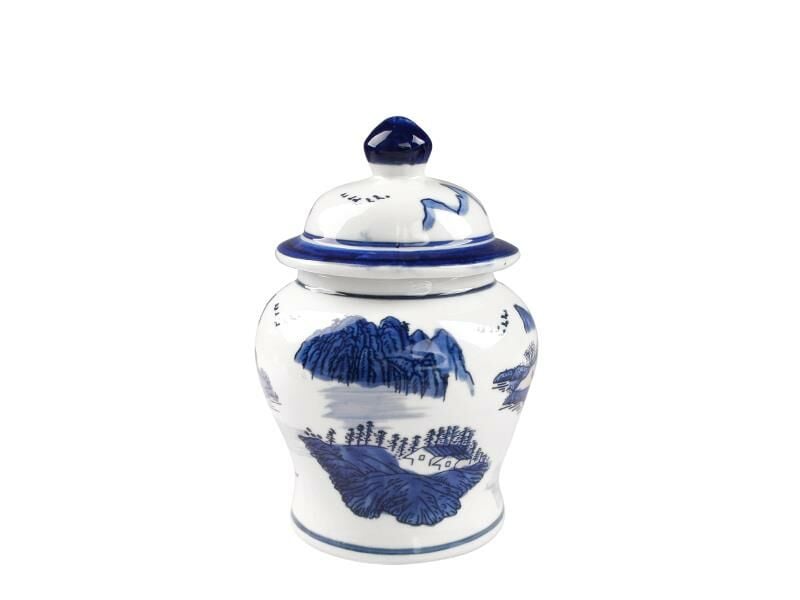 BLEU BLANC E KAPAKLI VAZO/ DEKOR17CM
