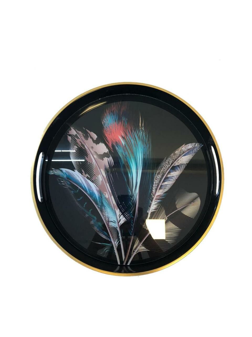 BEŞ TÜY SİYAH YUVARLAK TEPSİ 29CM
