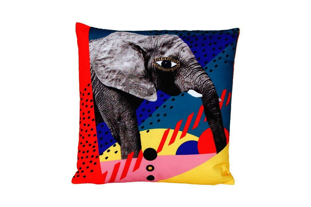 WILD LIFE ELEPHANT YASTIK 45X45CM