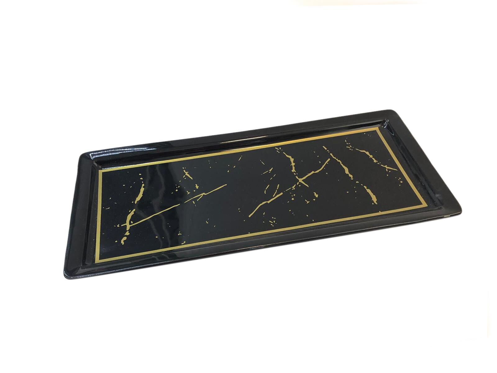 SİYAH MERMER BATON TABAK