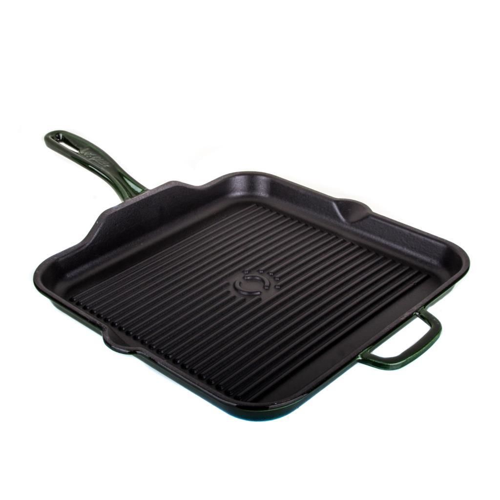 YEŞİL DÖKÜM DEMİR GRILL TAVA 30X30CM