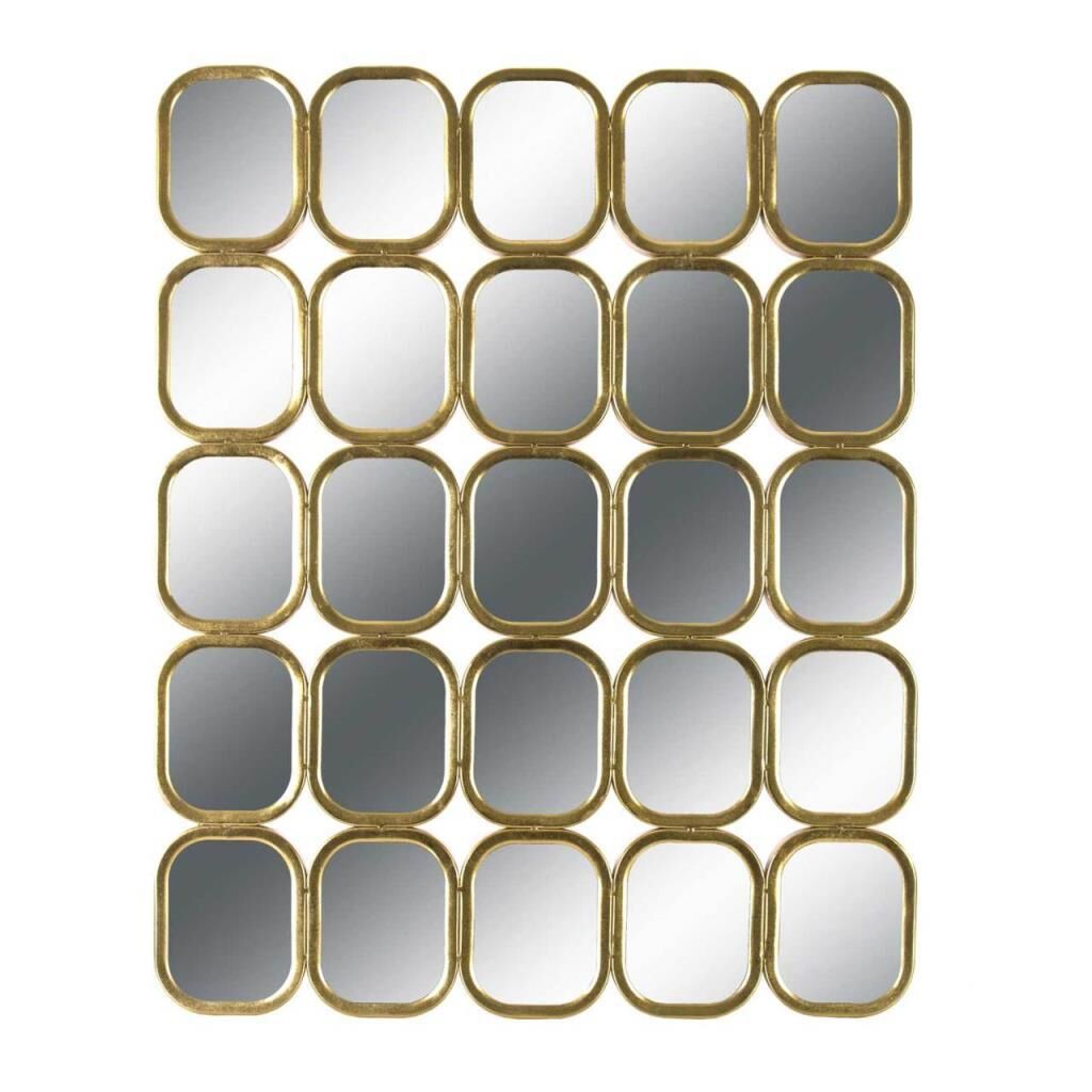 ALTIN DİKDÖRTGEN AYNA 79X99CM