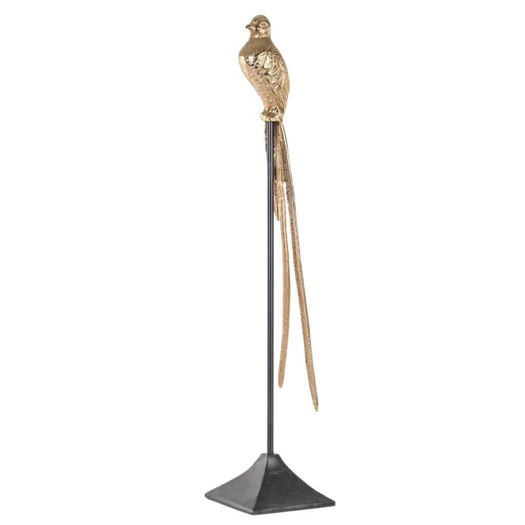 BAKIR STANDLI KUŞ DEKOR 77CM