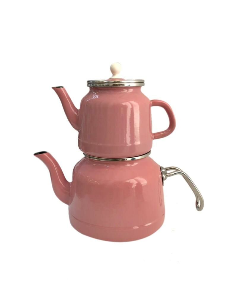 PEMBE EMAYE ÇAYDANLIK TAKIMI