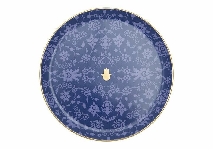 GLAMOROUS LACİVERT DÜZ TABAK 24CM