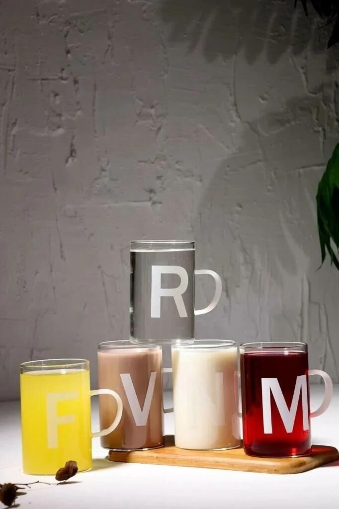 AROW BOROSİLİKAT CAM HARF KUPA F