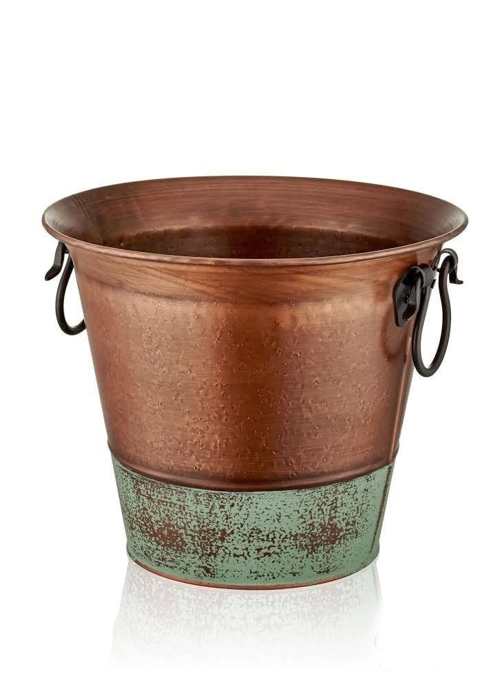 BAKIR-YEŞİL VAZO 30CM