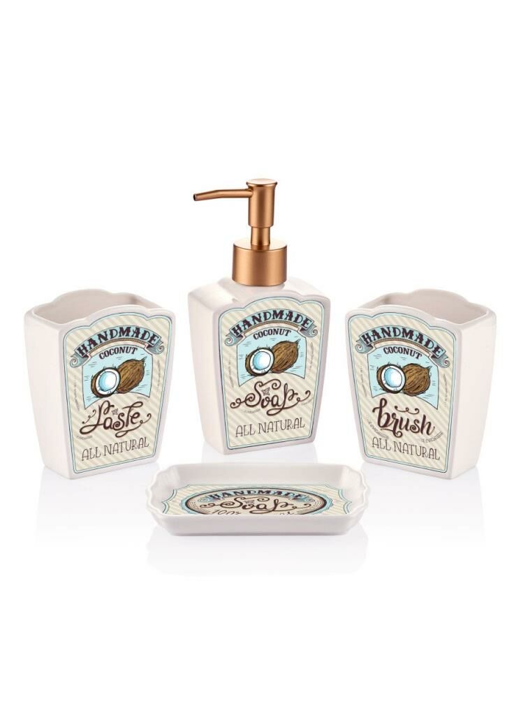 COCONUT 4 PARÇA BANYO SETİ