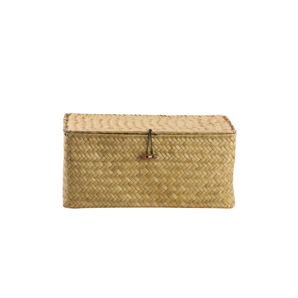HASIR KAPAKLI SEPET 32X22X15CM