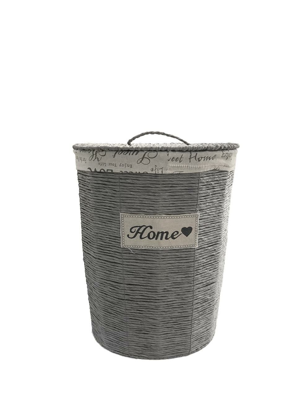 HASIR GRİ OVAL ÇAMAŞIR SEPETİ 53 cm