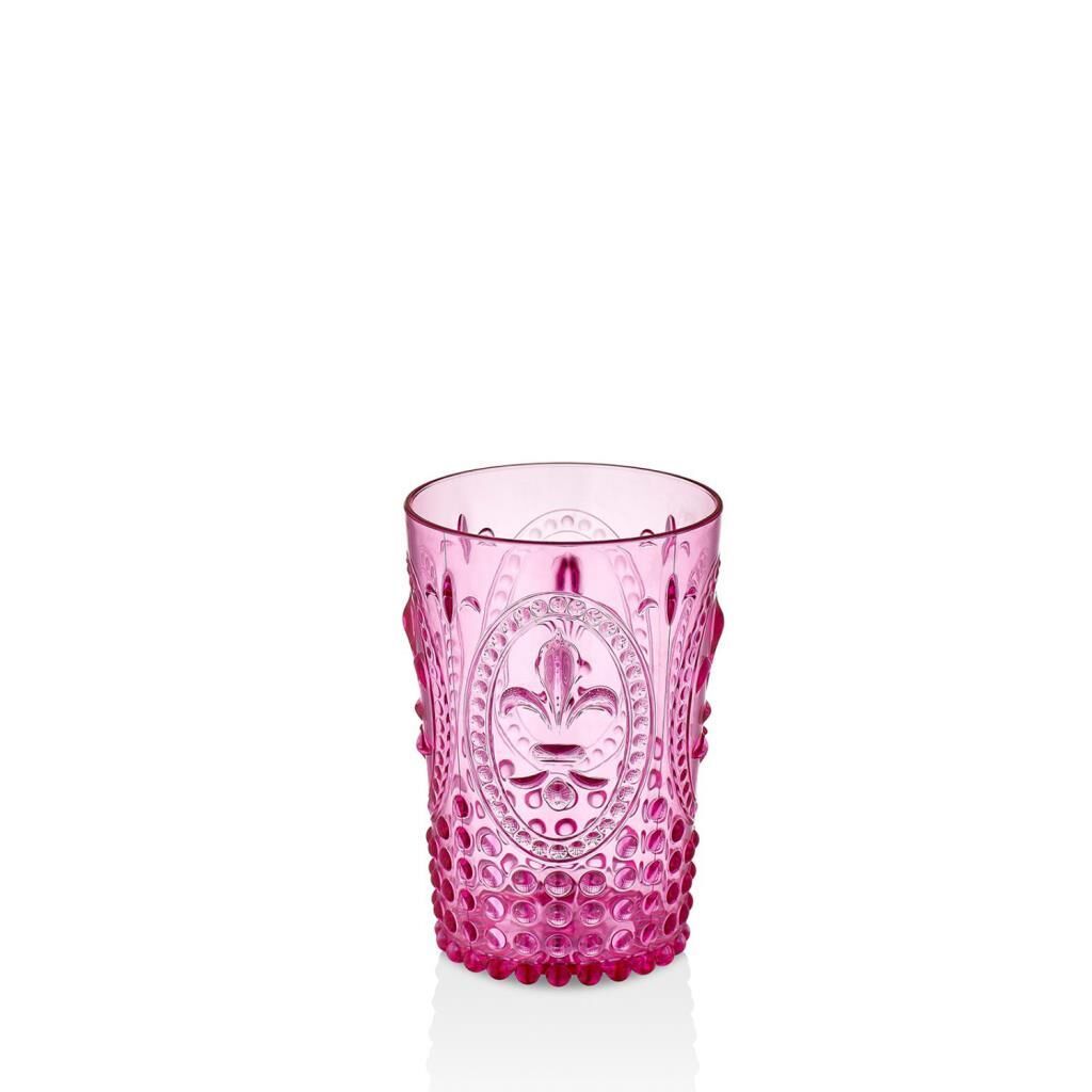 PEMBE AKRİLİK(PVC) 6'LI KISA BARDAK 500ML