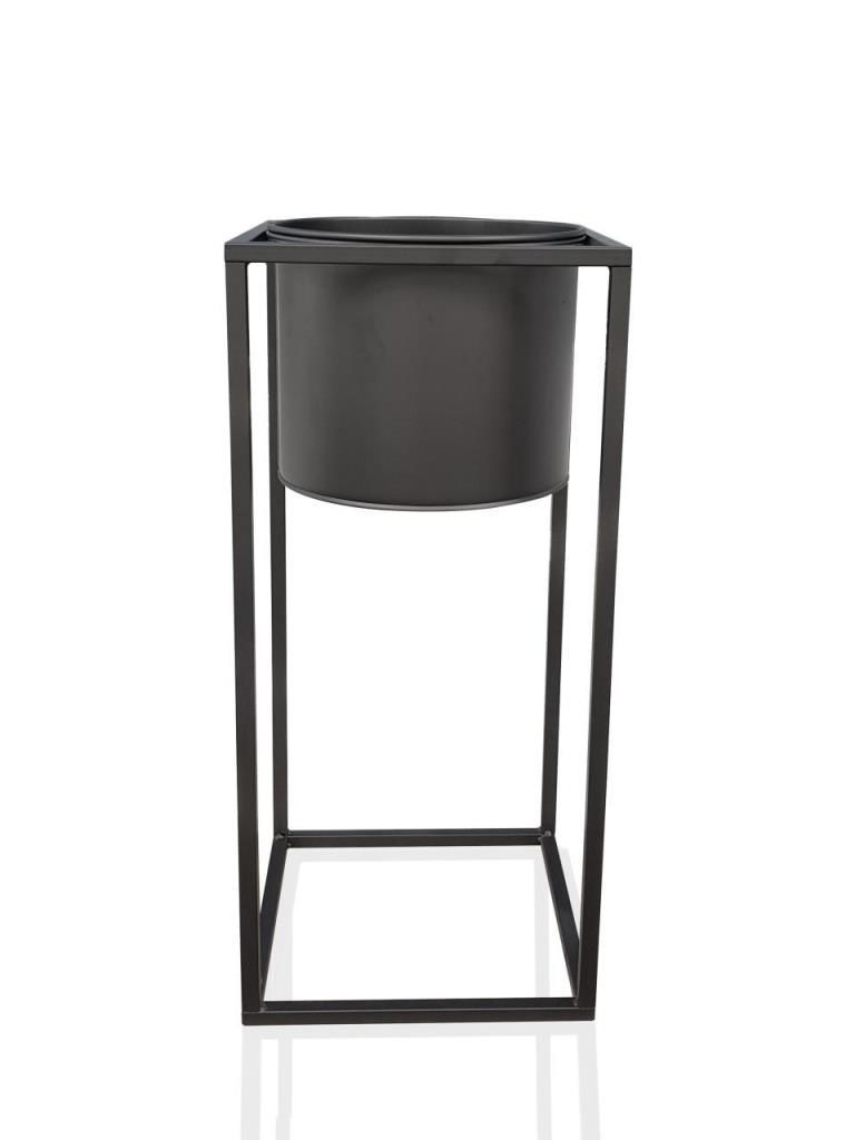 SİYAH AYAKLI ÇİÇEKLİK/DEKOR 70CM