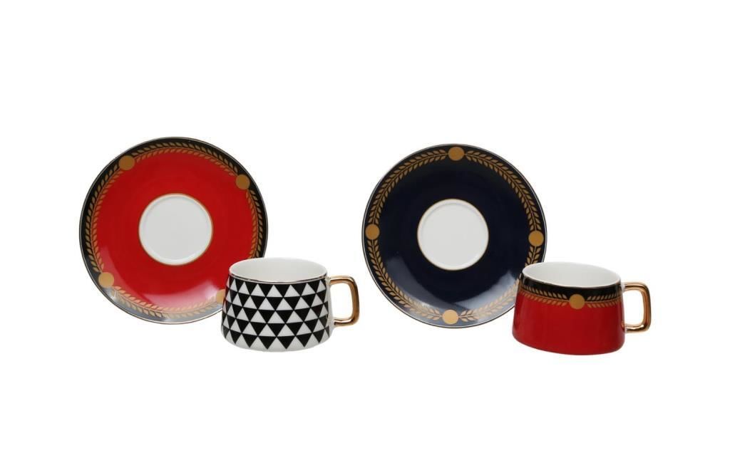 RED&BLACK 6 KİŞİLİK TÜRK KAHVESİ FİNCANI