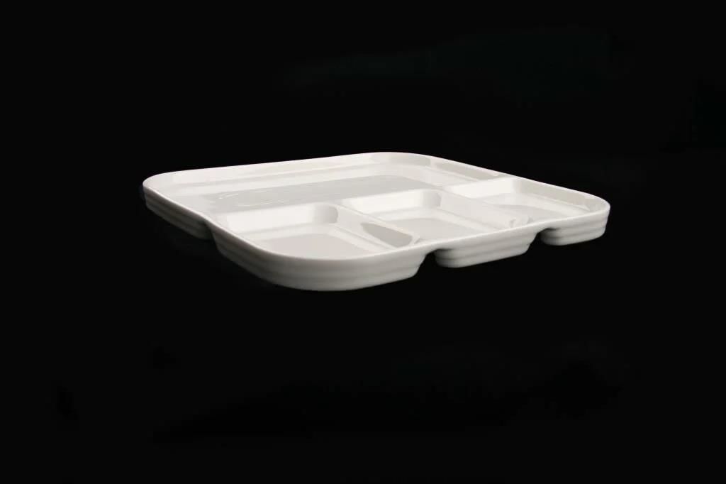 AROW PURE PORSELEN BÖLMELİ SUNUM TABAK 28x28cm