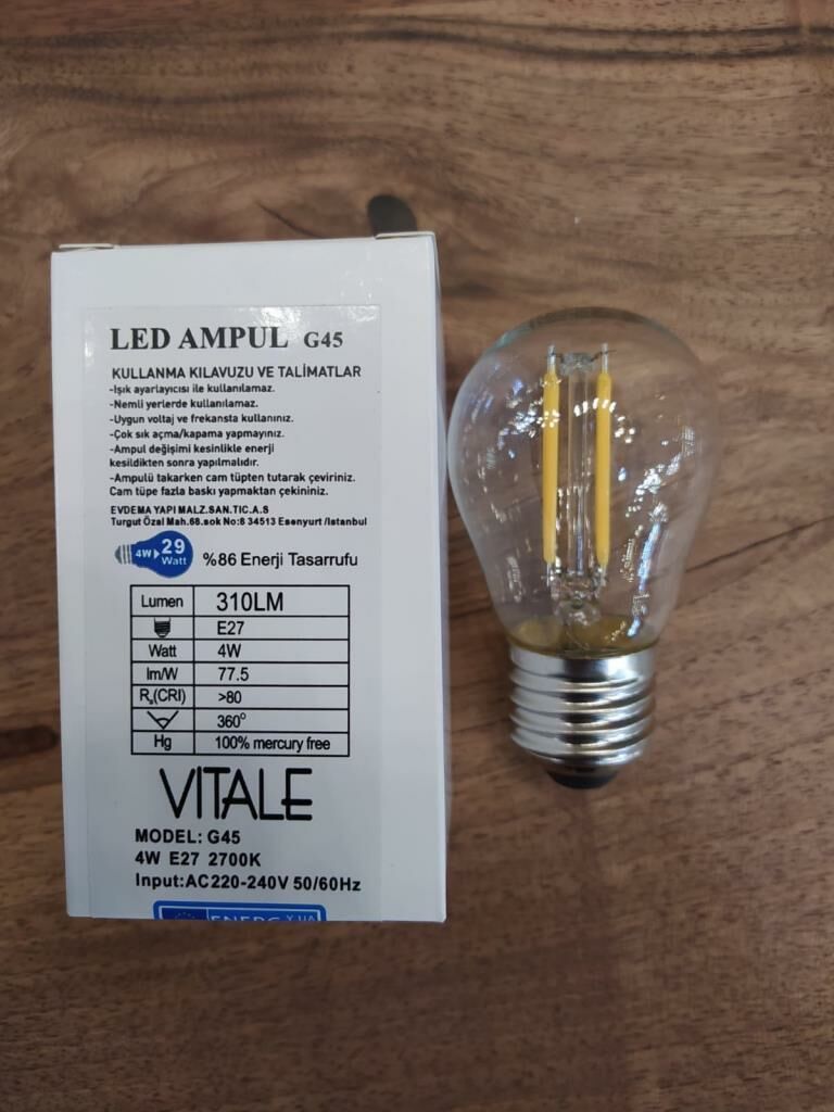 AMPÜL E27 2700K 220V