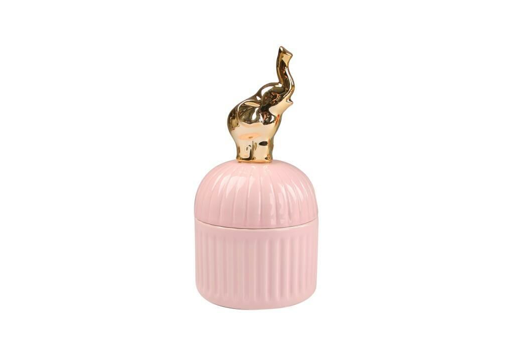 PEMBE ALTIN FİL FİGÜRLÜ KUTU