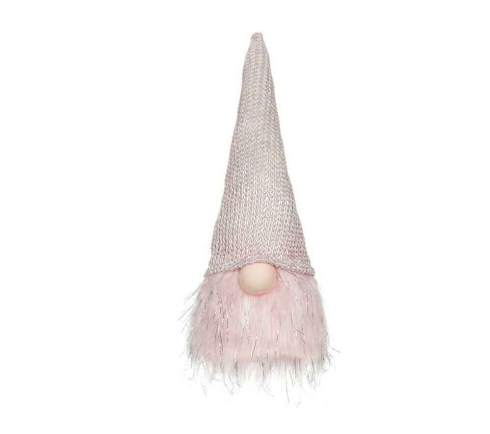 PEMBE NOEL LED IŞIKLI CÜCE DEKOR 26CM