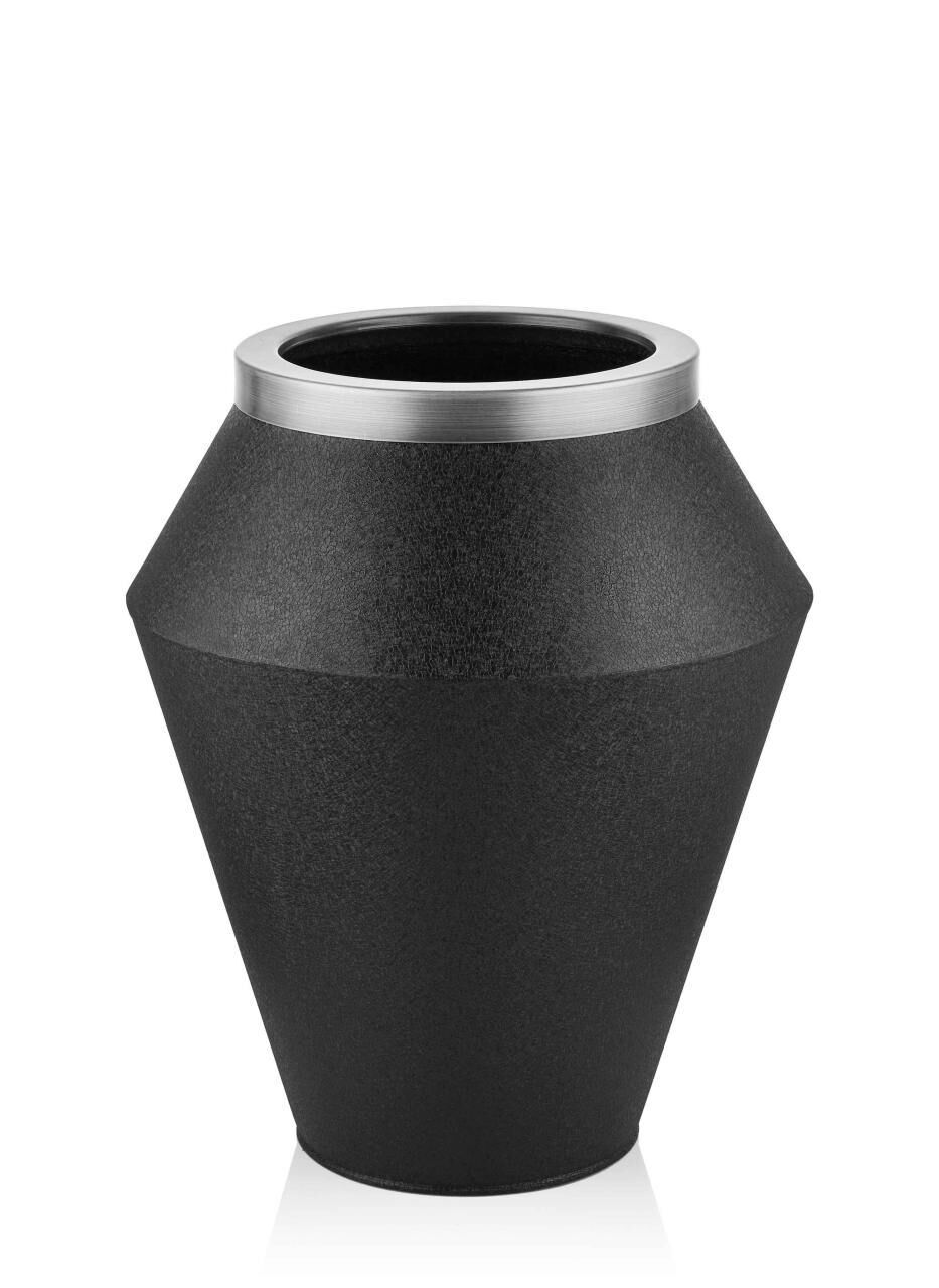 SİYAH GÜMÜŞ SAKSI 60cm