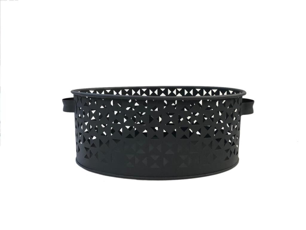 SİYAH KULPLU EKMEKLİK/MEYVE SEPETİ 33 CM