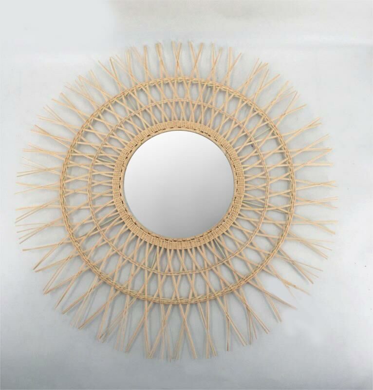 RATTAN DEKORATİF AYNA 70CM