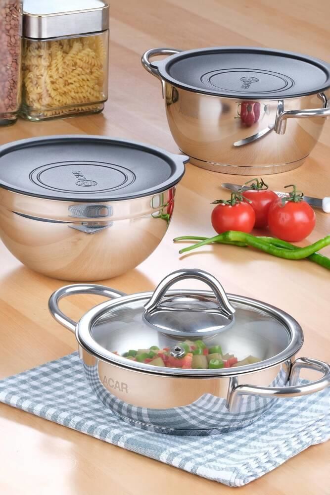 KARAT VIOLA 6 PARÇA ÇELİK TENCERE SETİ