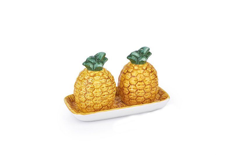 ANANAS TABAKLI TUZLUK-BİBERLİK SETİ