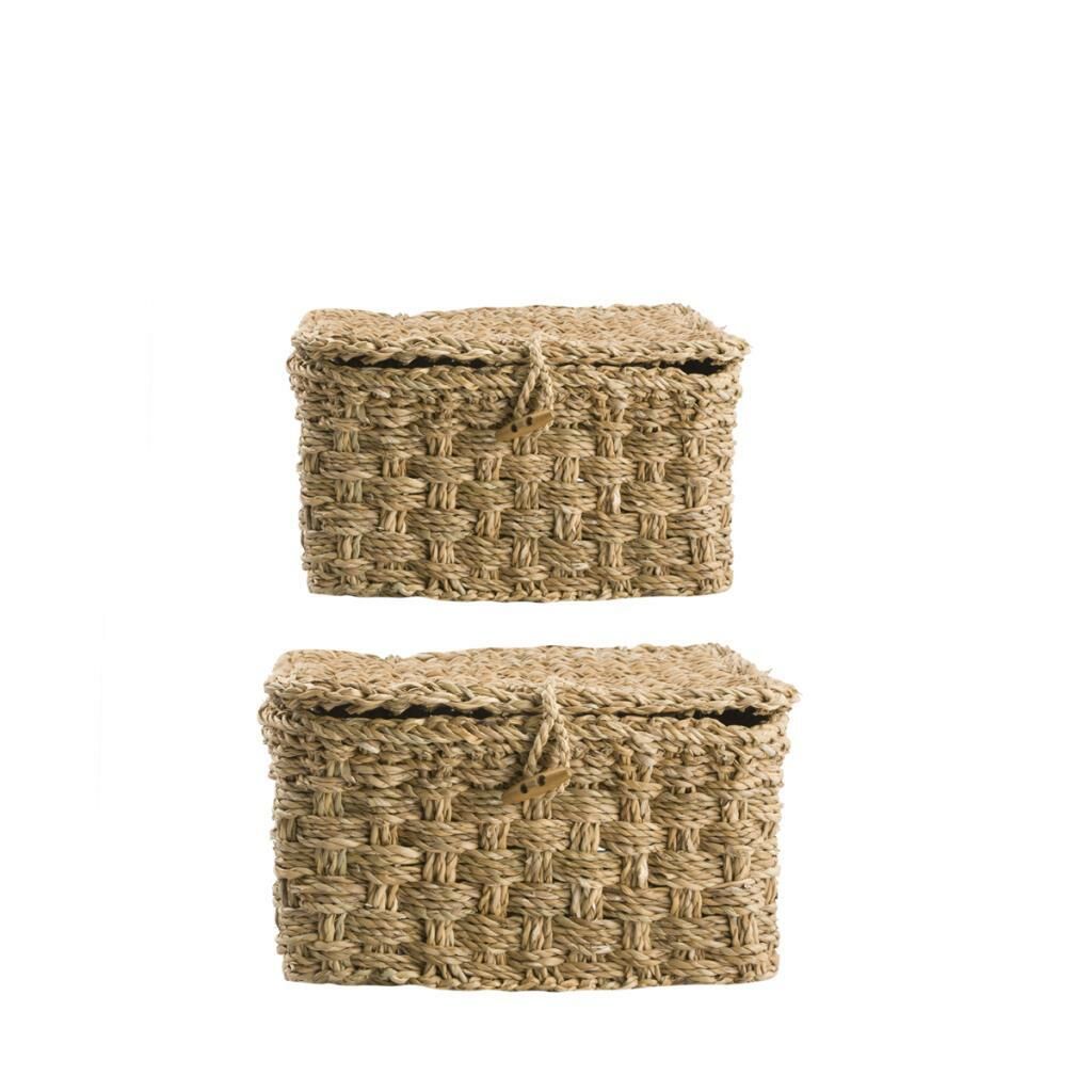 HASIR NATURAL 2'Lİ KAPAKLI SEPET