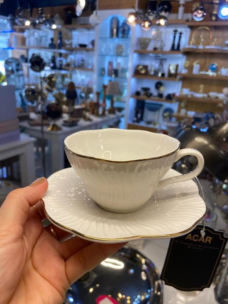 TORONTO ALTIN TEK KİŞİLİK ÇAY FİNCANI