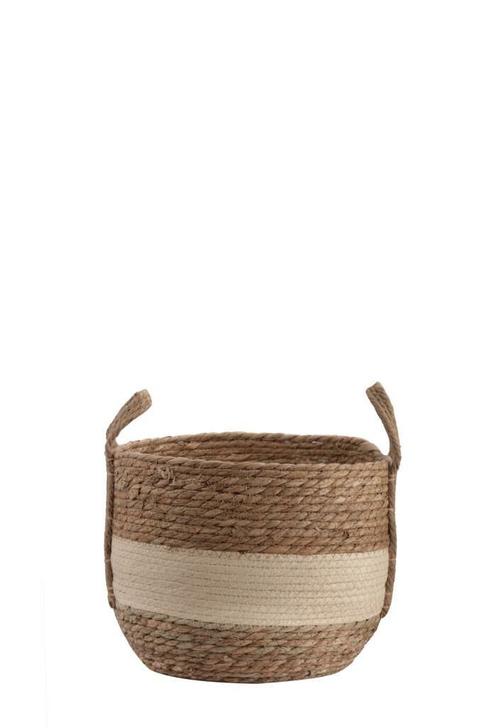 KREM HASIR KULPLU SEPET 21X25,5CM